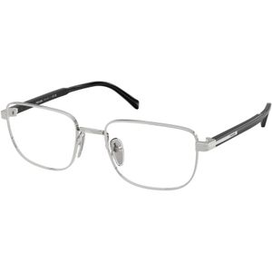 Prada Man PR B51V 1BC1O11 Optische monturen  Zilver Transparant Hurken Normaal