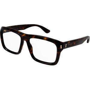 Gucci Man GG1462O 002 Optische monturen Acetaat Havana Transparant Hurken