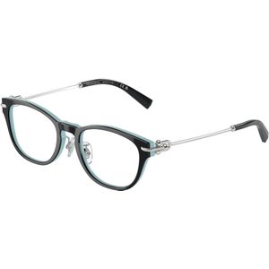 Tiffany Vrouw TF2237D 8055 Optische monturen Acetaat Zwart Transparant Kussen Normaal