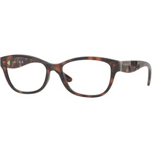 VOGUE EYEWEAR Donna VO5627 2718 Optische monturen Nylon Marrone Trasparente Farfalla Normale