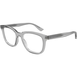 Alexander McQueen Vrouw AM0539O 006 Optische monturen Acetaat Grijs Transparant Kwadraat