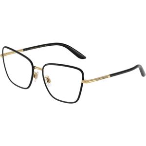Dolce & Gabbana Vrouw DG1359 1334 Optische monturen Metaal Zwart Transparant Kattenoog Normaal