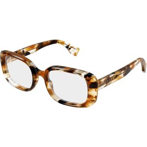 Gucci Vrouw GG1908O 001 Optische monturen Acetaat Bruin Transparant Kwadraat