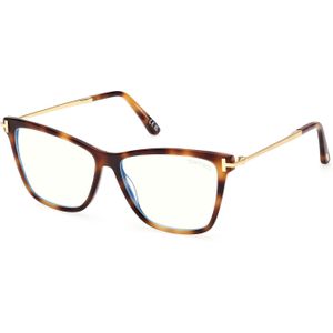 TOM FORD Vrouw FT6097-B 053 Optische monturen Acetaat Havana  Vlinder Normaal