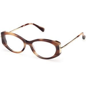 Max Mara Vrouw MM5204 047 Optische monturen Acetaat Bruin  Rotonde Normaal