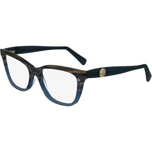 LONGCHAMP Vrouw LO2744 406 Optische monturen Acetaat Blauw  Hurken Normaal Normaal