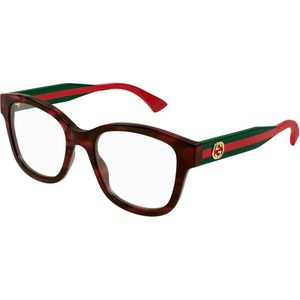 Gucci Vrouw GG1863O 003 Optische monturen Acetaat Havana Transparant Kwadraat