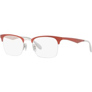 Ray - Ban Unisex RX6360 2921 Optische monturen Metaal Rood  Hurken