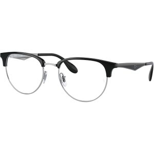 Ray - Ban Unisex RX6396 2932 Optische monturen Metaal Zilver Transparant Pantos Normaal