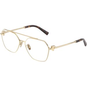 Tiffany Uniseks Tiffany TF1169 6021 Optische monturen Staal Goud Transparant Geometrisch Normaal
