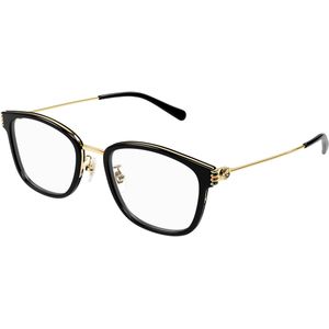 Gucci Vrouw GG1886OA 001 Optische monturen Acetaat Zwart Transparant Rotonde