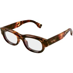 Gucci Man GG1910O 001 Optische monturen Acetaat Havana Transparant Kwadraat