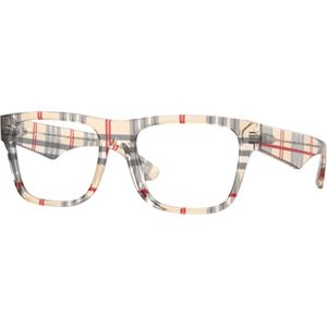 Burberry - BE2411 - Optische Monturen - Bruin Transparant - Acetaat