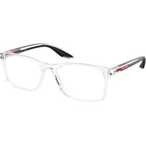 Prada Linea Rossa Man PS 08RV 2AZ1O1 Optische monturen Geïnjecteerd Transparant Transparant Kussen Normaal