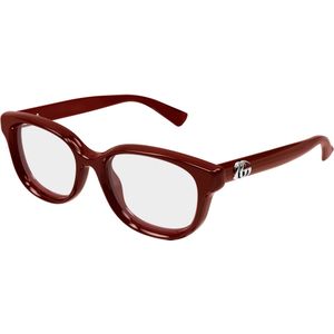 Gucci Vrouw GG1978O 003 Optische monturen Geïnjecteerd Bordeaux Transparant Kwadraat