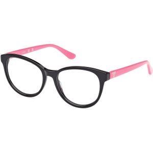 Guess Unisex GU50139 001 Optische monturen Acetaat Zwart  Kattenoog Normaal