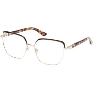 Guess Vrouw GU2983 050 Optische monturen Metaal Bruin  Geometrisch Normaal