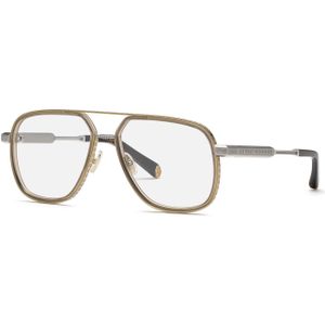 Philipp Plein Man VPP198M PLEIN LEGACY  377 Optische monturen Metaal Goud  Geometrisch