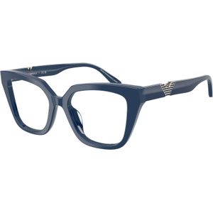 Emporio Armani Vrouw EA3267U  6325 Optische monturen Acetaat Blauw Transparant Kattenoog Normaal