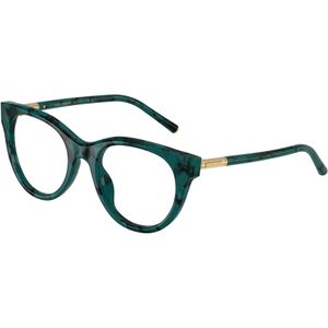 Dolce & Gabbana Vrouw DG3433  3460 Optische monturen Acetaat Groente Transparant Pantos Normaal