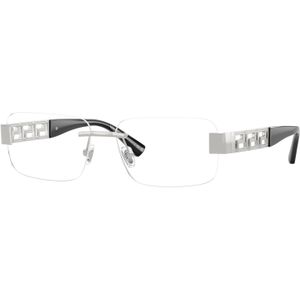 Versace Man VE1310  1001 Optische monturen Metaal Zilver Transparant Kussen Normaal