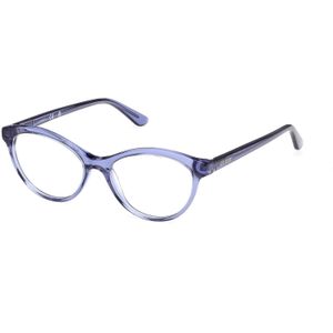 Guess Uniseks GU50273 090 Optische monturen Acetaat Blauw  Kattenoog Normaal