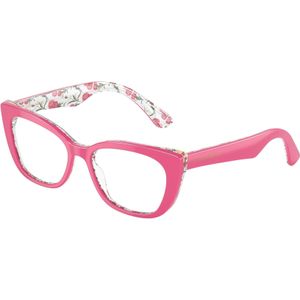 Dolce & Gabbana Kind DX3357 3408 Optische monturen Acetaat Roos Transparant Kattenoog Normaal