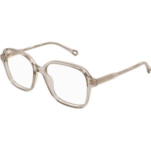 Chloé Vrouw CH0317OA 002 Optische monturen Acetaat Beige Transparant Kwadraat