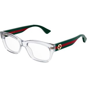 Gucci Vrouw Gucci GG0278O 016 Optische monturen Acetaat Kristal Transparant Kwadraat