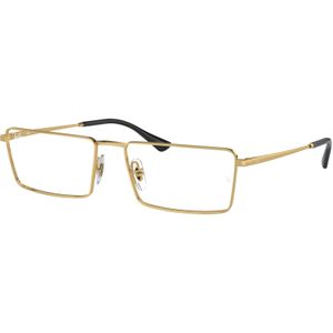 Ray - Ban Unisex Rx6541 Emy 2500 Optische monturen Metaal Goud Transparant Hurken Normaal