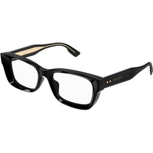 Gucci Vrouw GG1533OA 001 Optische monturen Acetaat Zwart Transparant Kwadraat