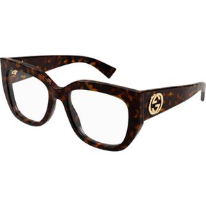 Gucci Vrouw GG1846O 002 Optische monturen Acetaat Havana Transparant Vlinder