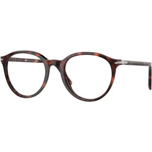 Persol Unisex PO3353V 24 Optische monturen Acetaat Schildpad Transparant Pantos Normaal