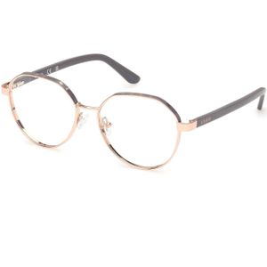 Guess Vrouw GU50124 028 Optische monturen Metaal Goud  Rotonde Normaal