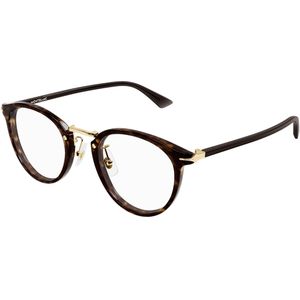 Montblanc Man MB0406O 002 Optische monturen Acetaat Havana Transparant Rotonde