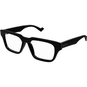 Gucci Man GG0963O 001 Optische monturen Acetaat Zwart Transparant Hurken