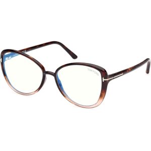 Tom Ford - FT5907-B - Optische Monturen - Geïnjecteerd - Havana - Vlinder