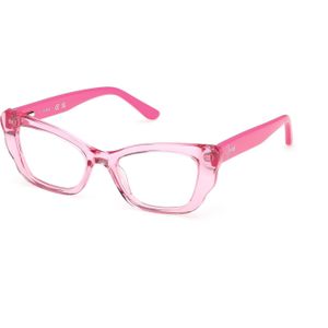 Guess Uniseks GU50264 075 Optische monturen Acetaat Fuchsia  Kwadraat Normaal