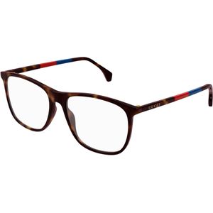 Gucci Man Gucci GG0554O 010 Optische monturen Acetaat Havana Transparant Kwadraat