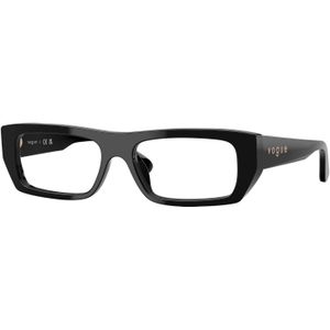 VOGUE EYEWEAR Vrouw VOGUE EYEWEAR VO5660U W44 Optische monturen Acetaat Zwart Transparant Kwadraat Normaal