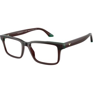 Emporio Armani Man EA3269  6315 Optische monturen Acetaat Bruin Transparant Hurken Normaal