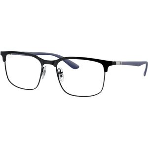 Ray - Ban Unisex RX6518 3171 Optische monturen Metaal Zwart Transparant Hurken Normaal
