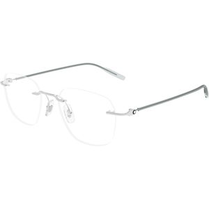 Montblanc Man MB0430O 004 Optische monturen Metaal Zilver Transparant Rotonde