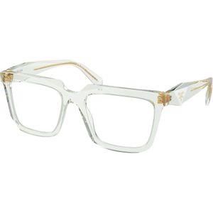 Prada Vrouw PR A19V 14R1O1 Optische monturen Acetaat Transparant Transparant Hurken Normaal