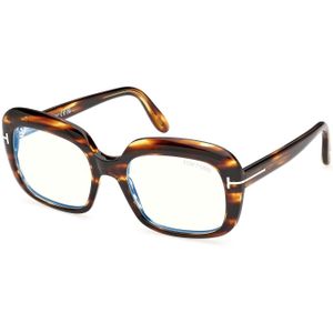 TOM FORD Vrouw FT6096-B 055 Optische monturen Acetaat Havana  Kwadraat Normaal