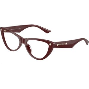 Jimmy Choo Vrouw Jimmy Choo JC3044HU 5057 Optische monturen Acetaat Rood Transparant Kattenoog Normaal