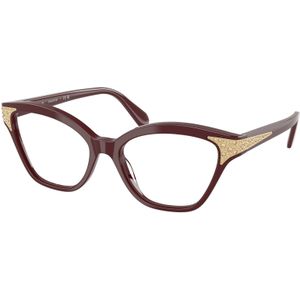 Swarovski Vrouw SK2029 1008 Optische monturen Acetaat Altviool Transparant Kattenoog Normaal