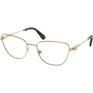 Swarovski Vrouw SK1018 4028 Optische monturen Metaal Goud Transparant Kattenoog Normaal