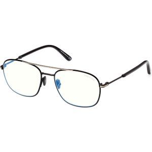 TOM FORD Man FT5830-B 1 Optische monturen Metaal Zwart  Piloot Normaal