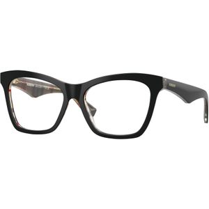 Burberry Vrouw BE2416 4121 Optische monturen Acetaat Zwart Transparant Kattenoog Normaal